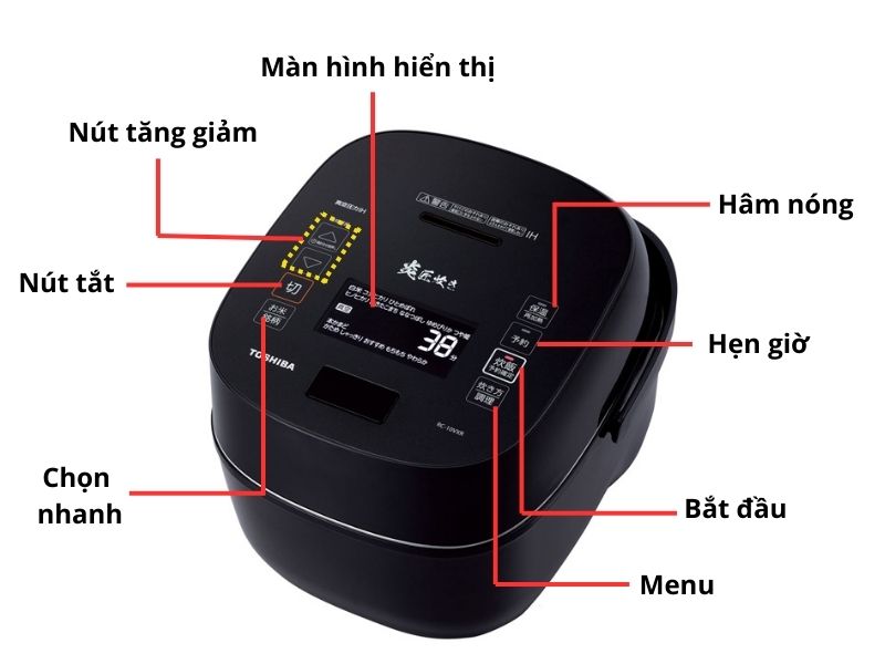Hướng dẫn sử dụng nồi cơm điện nội địa Nhật Toshiba RC