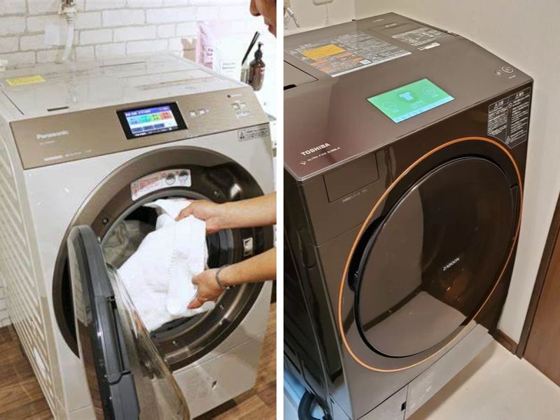 Công nghệ giặt sấy của hai loại máy giặt