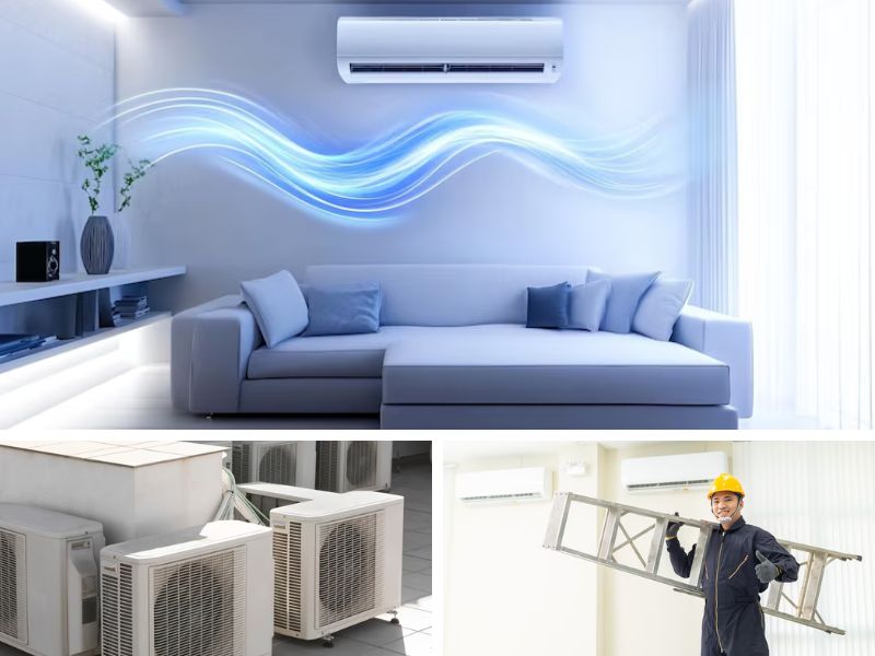 Máy lạnh nội địa Nhật treo tường là loại phổ biến nhất