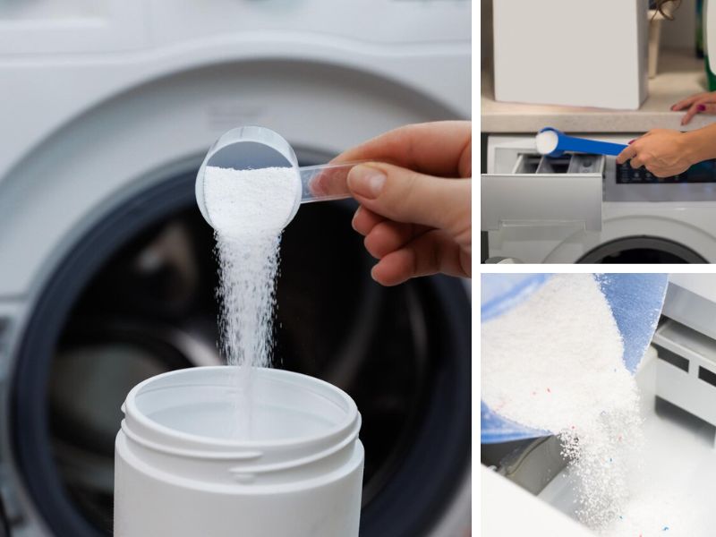 Không nên sử dụng quá nhiều bột/nước giặt