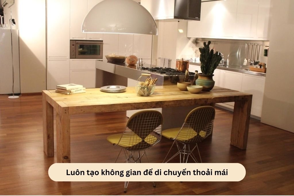 Tối ưu không gian di chuyển giữa các phòng, vị trí