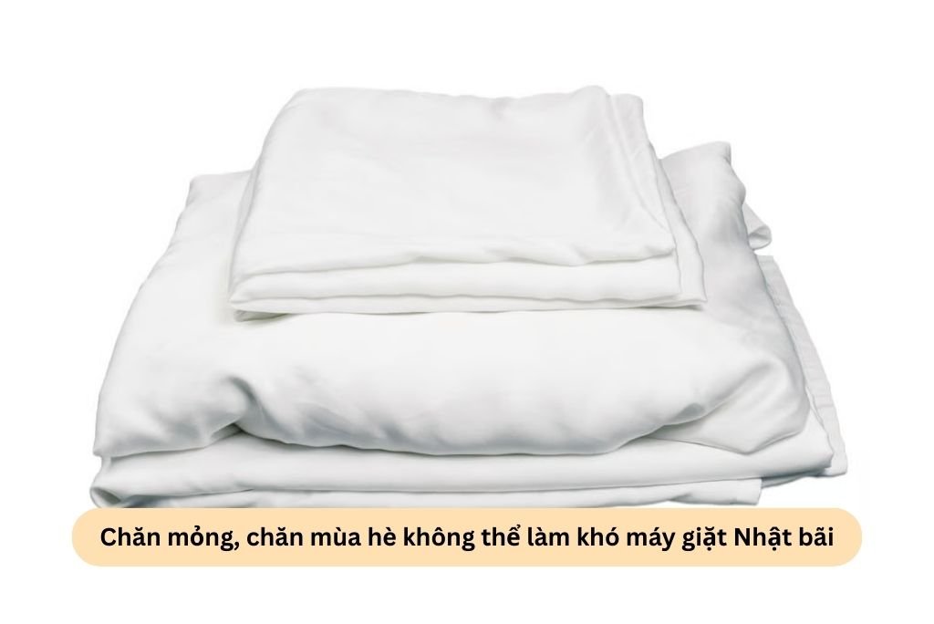 Chăn mỏng, chăn mùa hè không thể làm khó máy giặt Nhật bãi