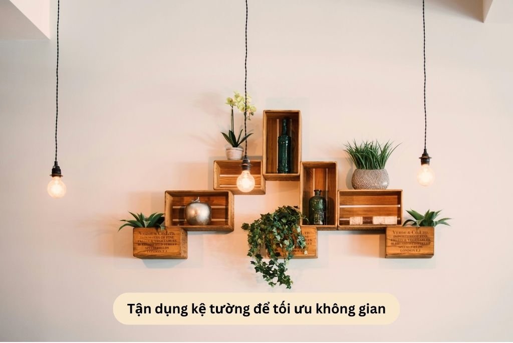 Tận dụng kệ tường