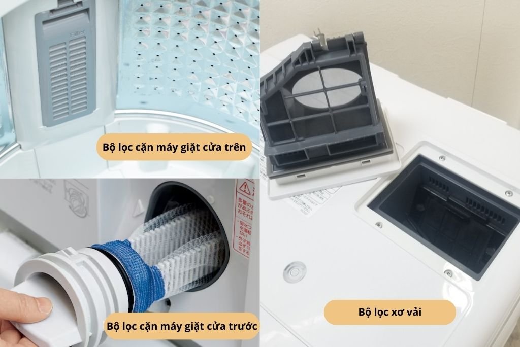 Vị trí tham khảo của các bộ lọc