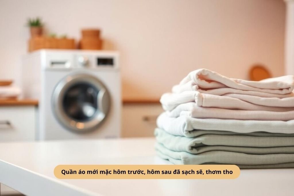 Quần áo mới mặc hôm trước, hôm sau đã sạch sẽ, thơm tho