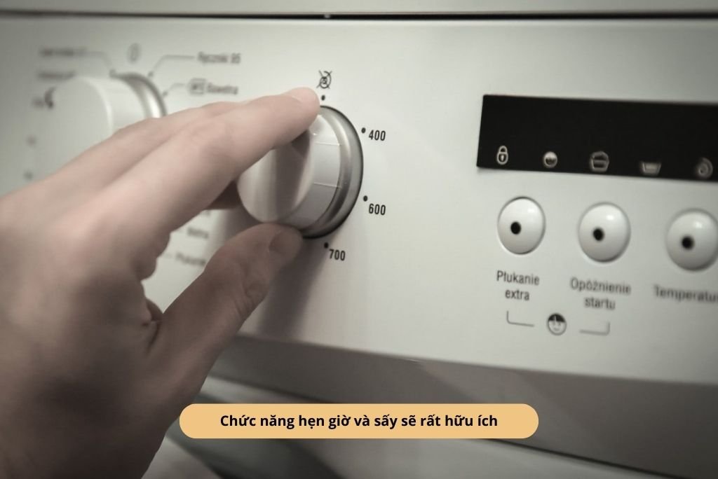 Chức năng hẹn giờ và sấy sẽ rất hữu ích